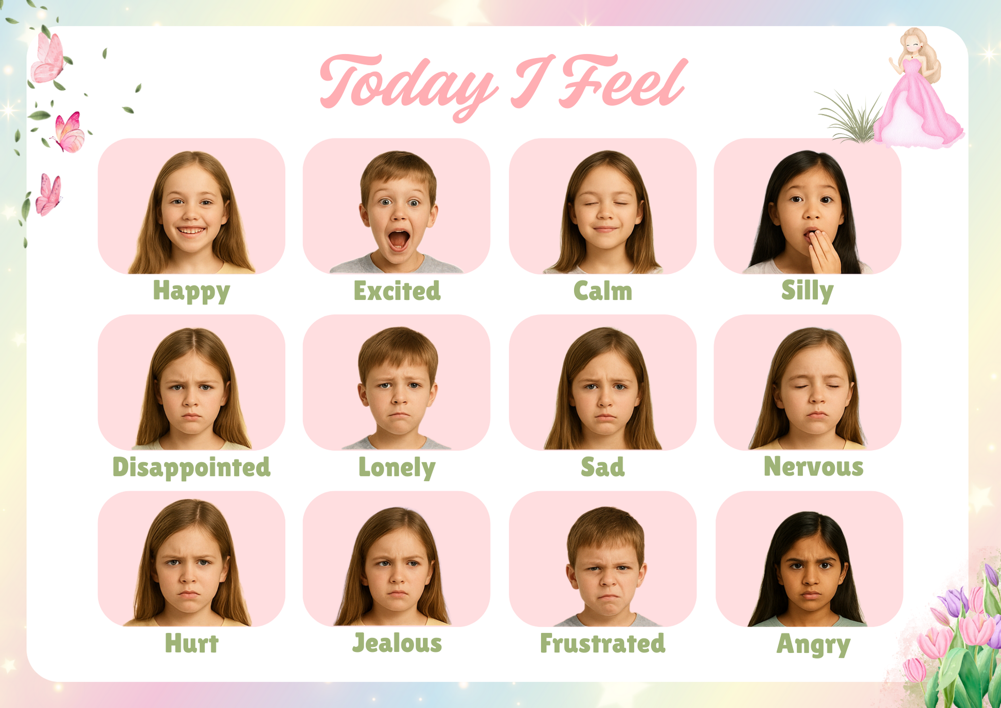 Princess Emotional Chart