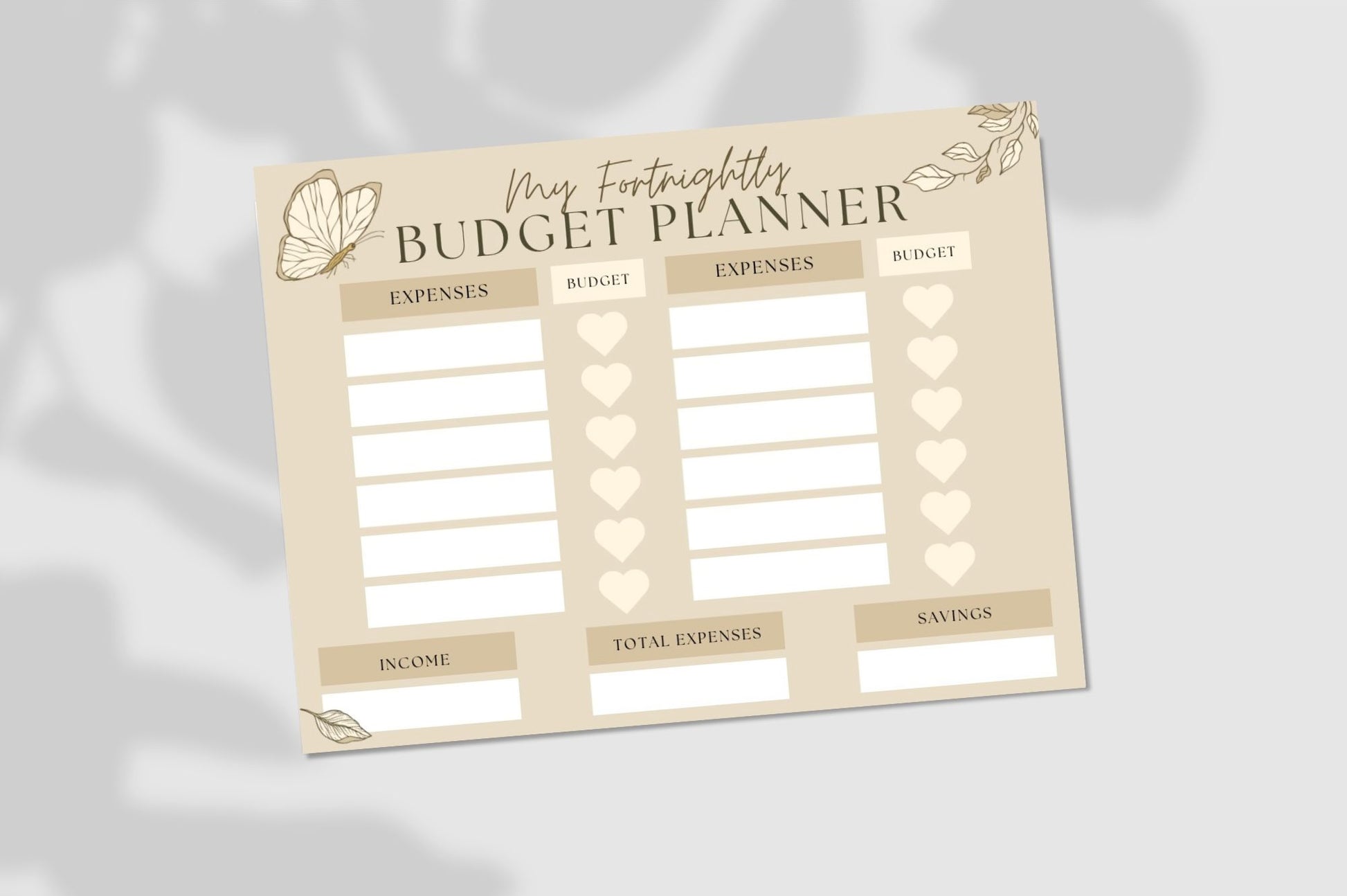 My Fortnightly Budget Planner (12 rows)