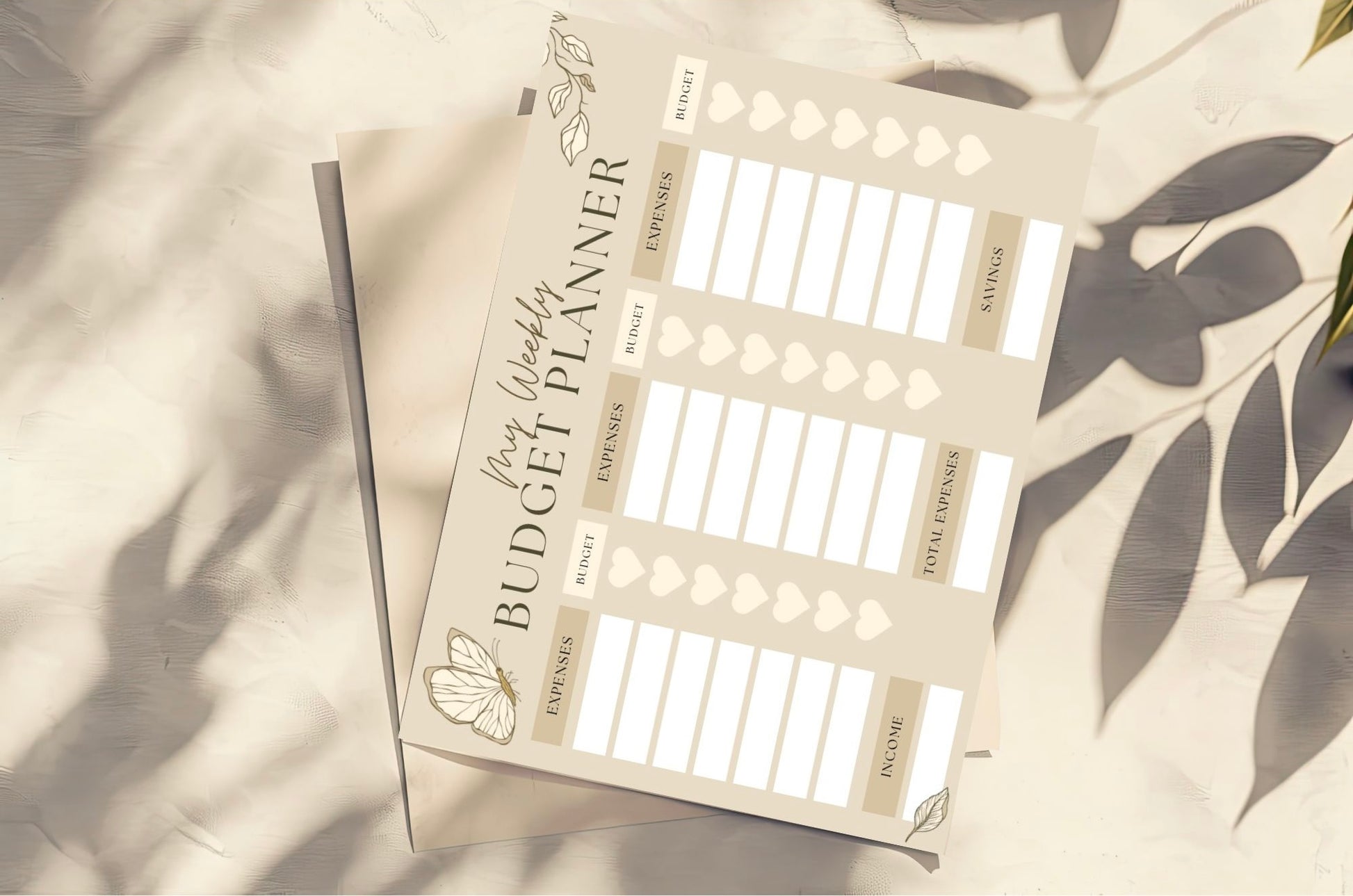 My Weekly Budget Planner (21 rows)