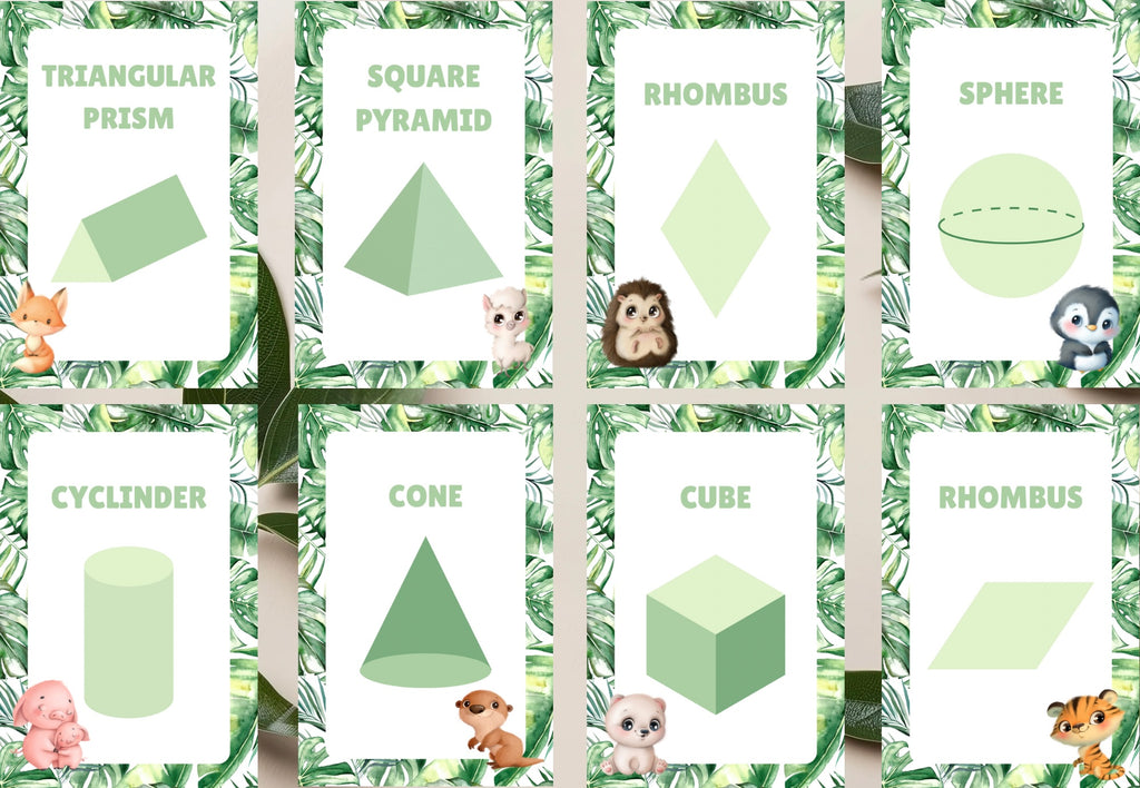Jungle Shape Cards