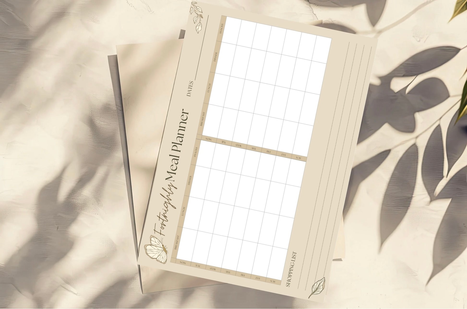 Fortnighly Meal Planner