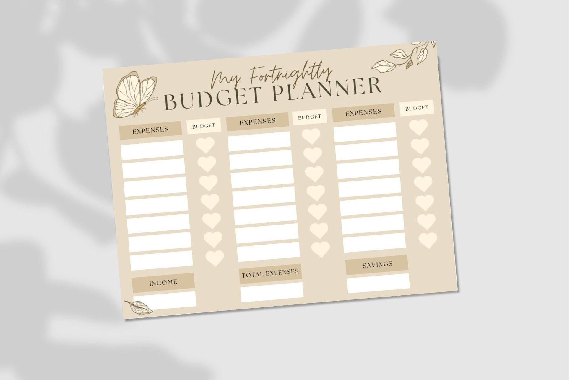 My Fortnightly Budget Planner (21 rows)