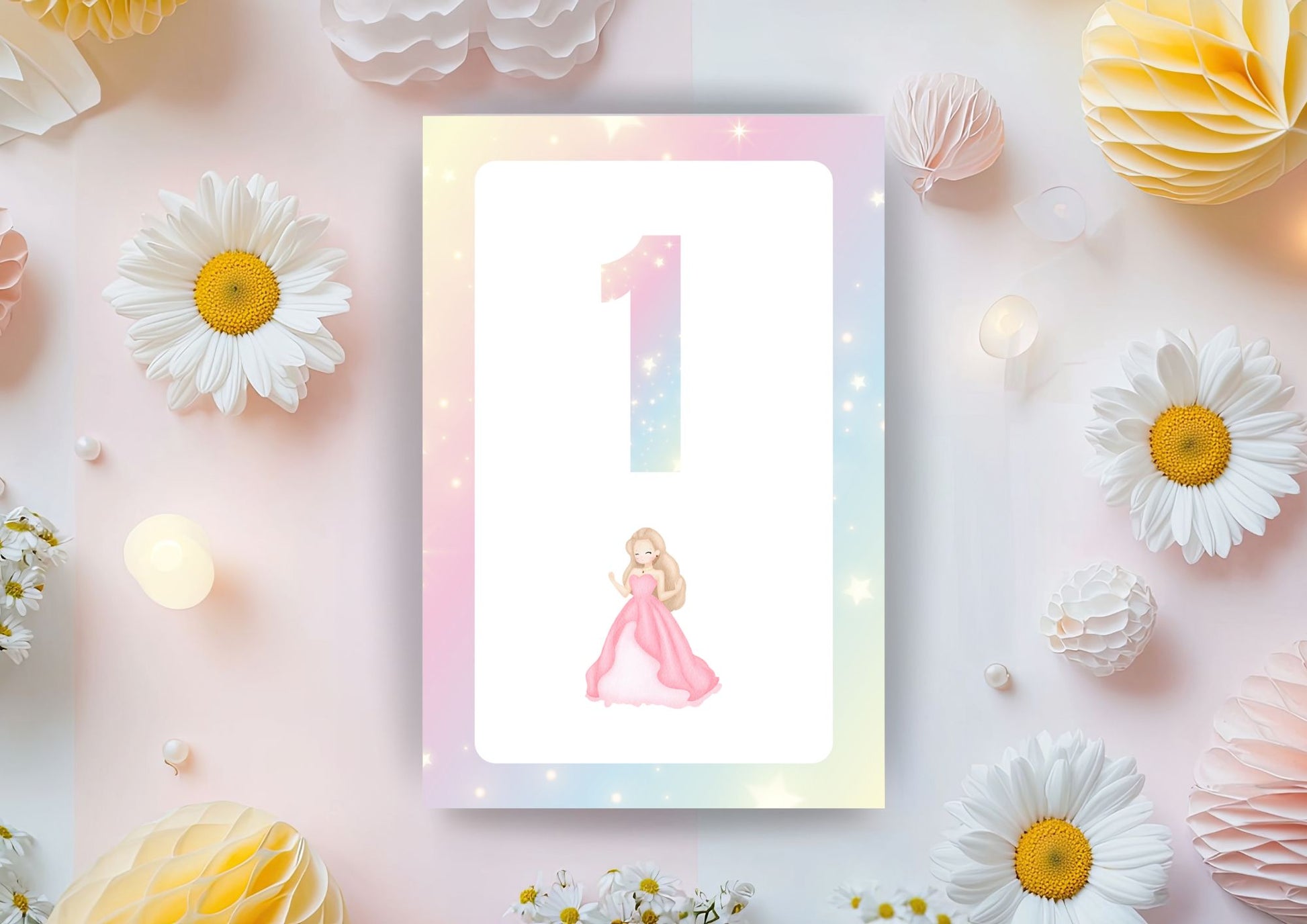 Princess Number Cards