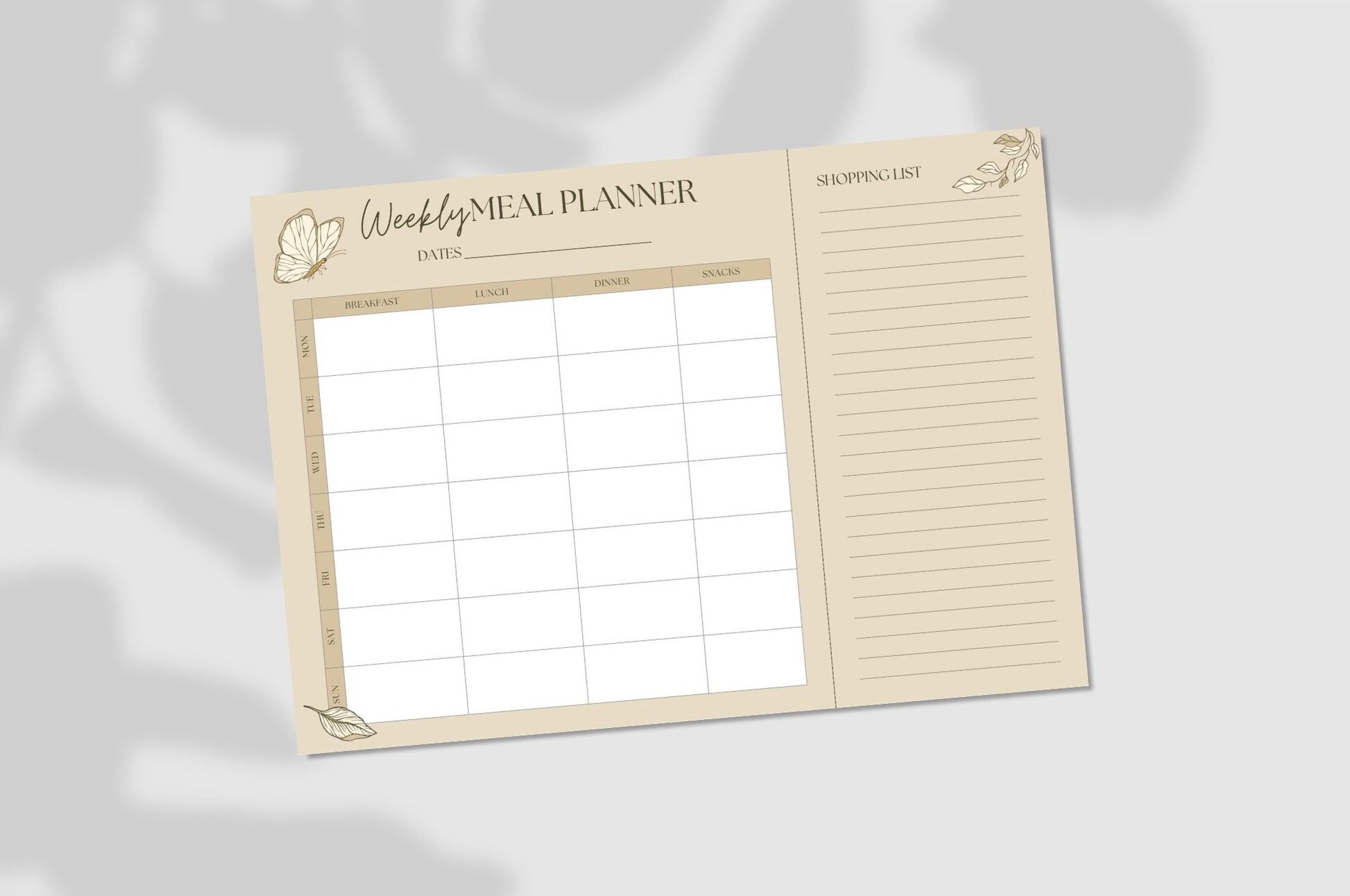 Weekly Meal Planner