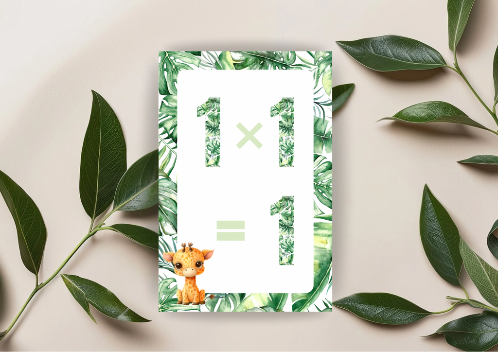 Jungle Times Table Cards