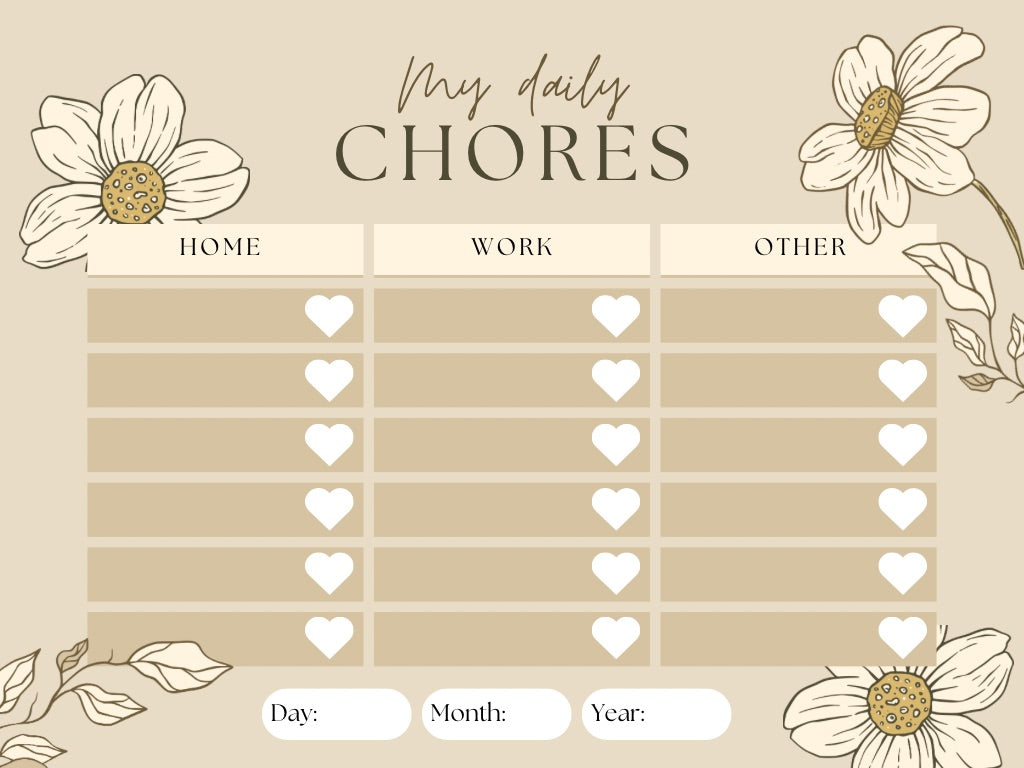 My Daily Chore Chart